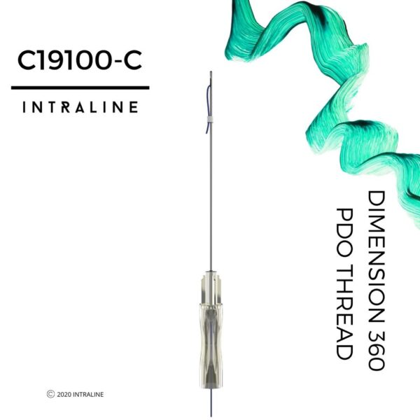 Intraline PDO Threads COG DIMENSION 360 Cannula C19100-C (20 threads) 19g 100/140mm 0-0