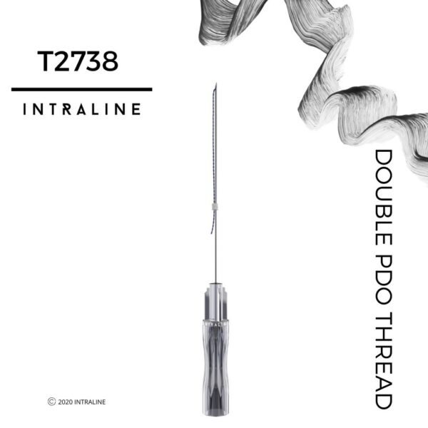 Intraline PDO Threads TWIN T2738 (20 threads) 27g 38/50mm 7-0 x2